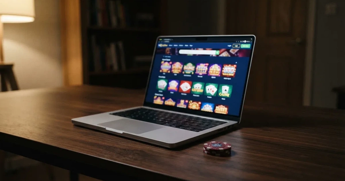Screenshot-style illustration of a generic online casino homepage interface
