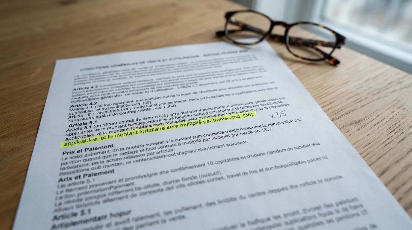Close-up illustration of bonus terms and conditions text with wagering-requirement figures